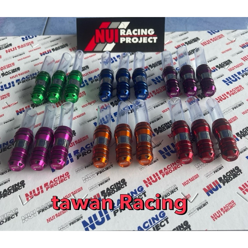 อุดท่อระบายกรอง Giorno Lead PCX Click Forza350 แบรนด์ Nui Racing กลึงกัดลาย2สีสวยๆ มี 6สี