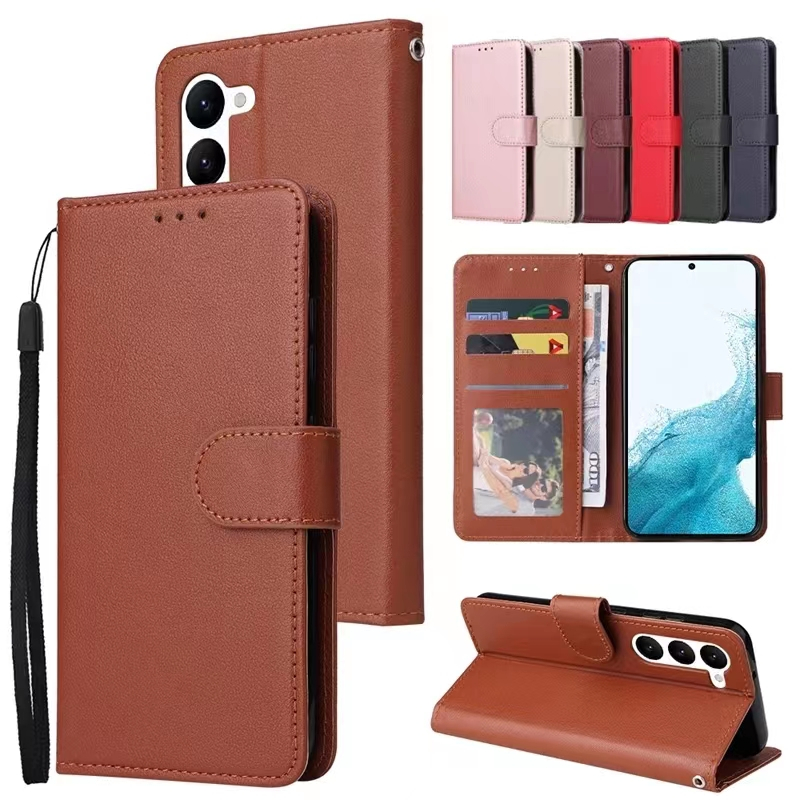 เคสฝาพับ กระดุม มีล็อค สำหรับ Samsung S24FE เคสมีแม่เหล็ก