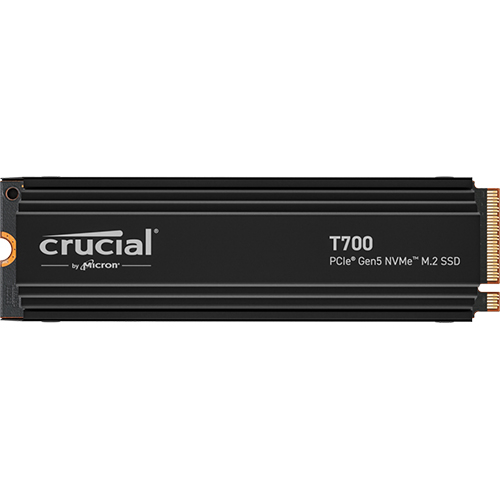 Crucial 2TB T700 NVMe PCIe Gen 4x4 SSD M.2 2280 with Heatsink (CT2000T700SSD5)