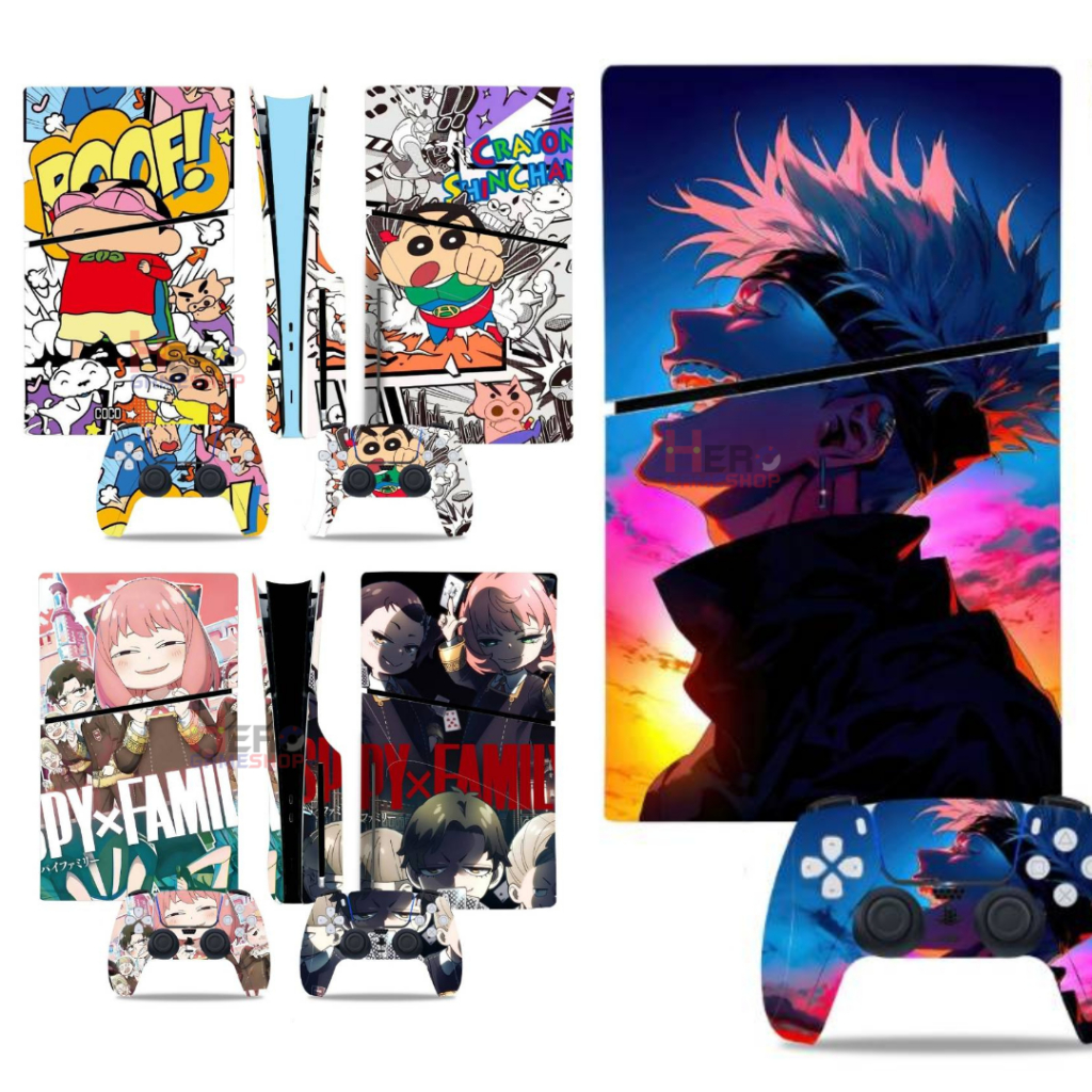 Sticker ติดเครื่อง Ps5 Slim skin 🇹🇭พร้อมส่งในไทย🇹🇭 ลายต่างๆ คุณภาพสูง ลายคมชัด ป้องกันรอยขีดข่วน สติกเกอร์ผิวกันน้ำ