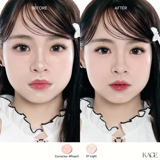 [1แถม1] คอนซีลเลอร์ & คอเรคเตอร์แบบซอง KAGE FLUFFY CLOUD CONCEALER & CORRECTOR 2g | ปกปิดรอยสิว รอยคล้ำใต้ตา เนื้อบางเบา