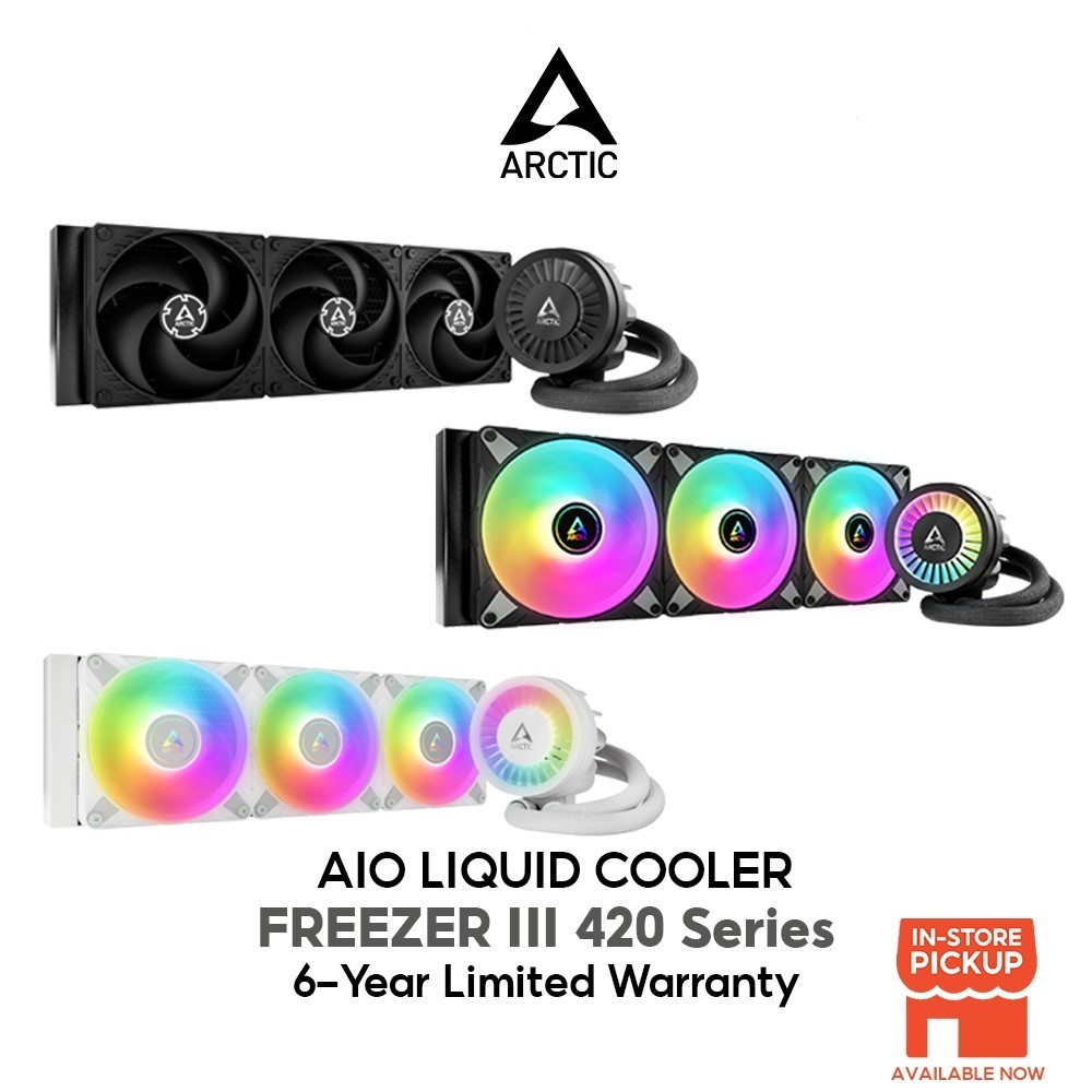 CPU LIQUID COOLER ARCTIC FREEZER III 420 / FREEZER III 420 ARGB - ( สีดํา / ขาว )