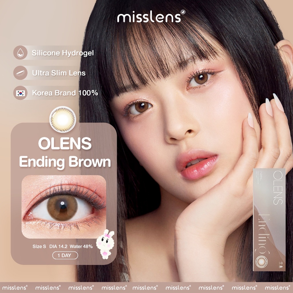 [แบ่งขาย1คู่] รายวัน Ending Brown/Ending Gray คอนแทคเลนส์รายวัน