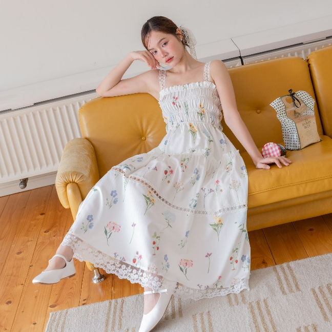 TheBlancPale : Magnolia dress เดรสยาว น่ารัก
