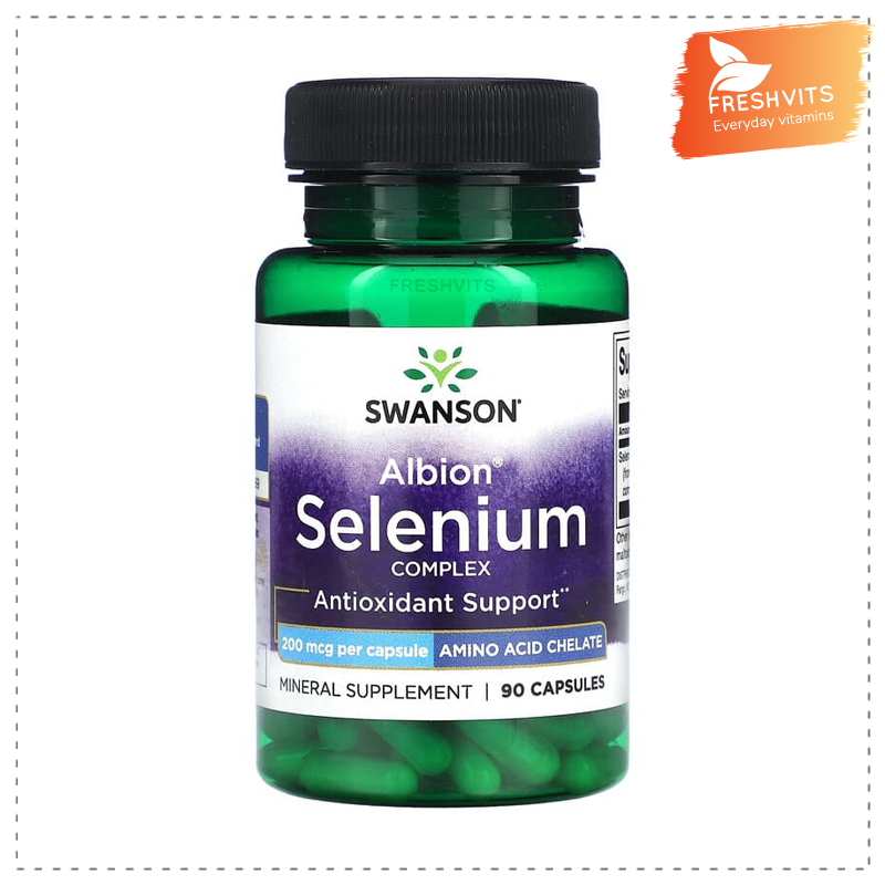 Swanson, Albion Selenium Complex, 200 mcg , 90 Capsules