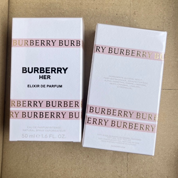 Burberry Her Elixir De Parfum EDP Intense 50ML กล่องซีล สินค้าแท้จาก DUTYFREE