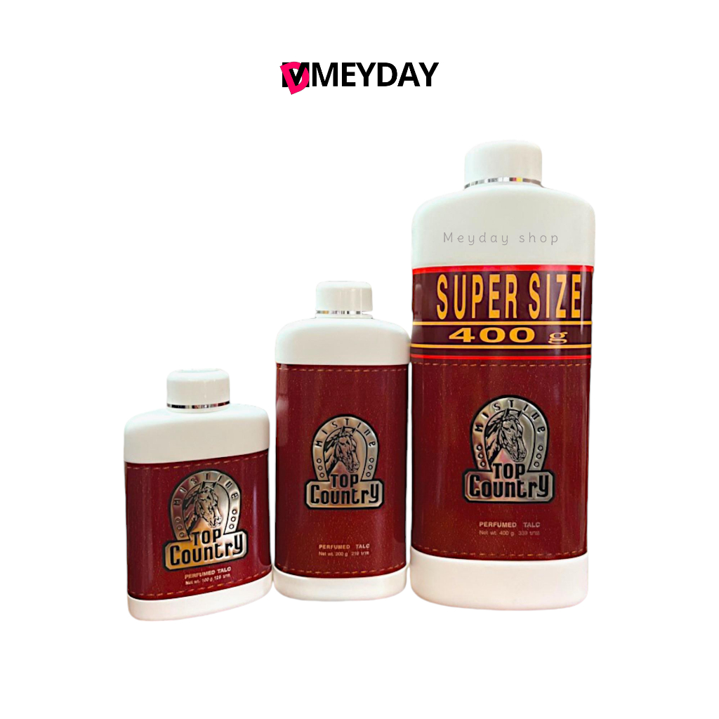 แป้งหอมโรยตัว แป้งมิสทิน ท็อป คันทรี แป้งหัวม้า Mistine top country perfumed talc 2 ขนาด