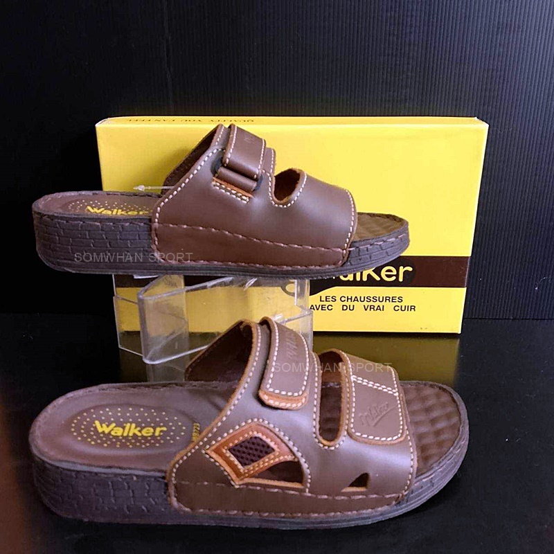 Walker รองเท้าแตะ ผู้ชาย Classic Leather Sandals หนังแท้ รูปที่ 7