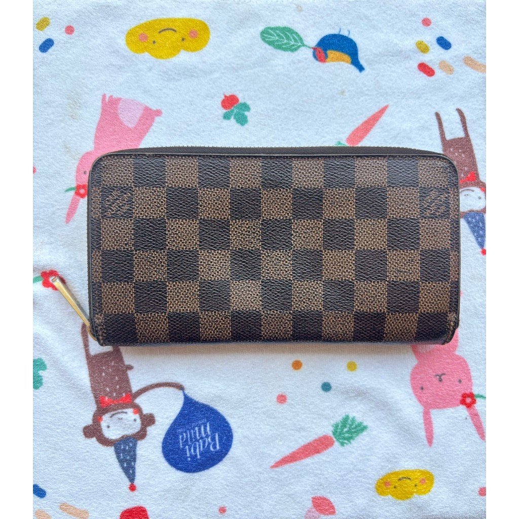 Louis Vuitton Zippy wallet Damier Ebene กระเป๋าสตางค์หลุยส์วิตตองใบยาวซิปปี้ ของแท้ unisex