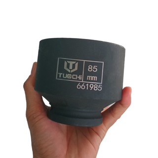 TUOCHI ลูกบล็อกลม​ 6 หุน (3/4") ยาว 80 มม. ลูก​บล็อคดำ