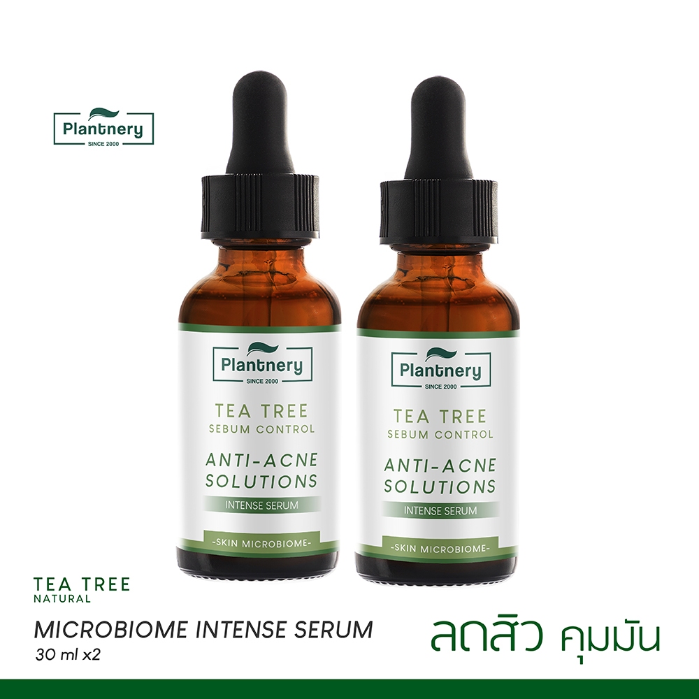 [แพคคู่] Plantnery Tea Tree Acne Microbiome Intense Serum 30 ml