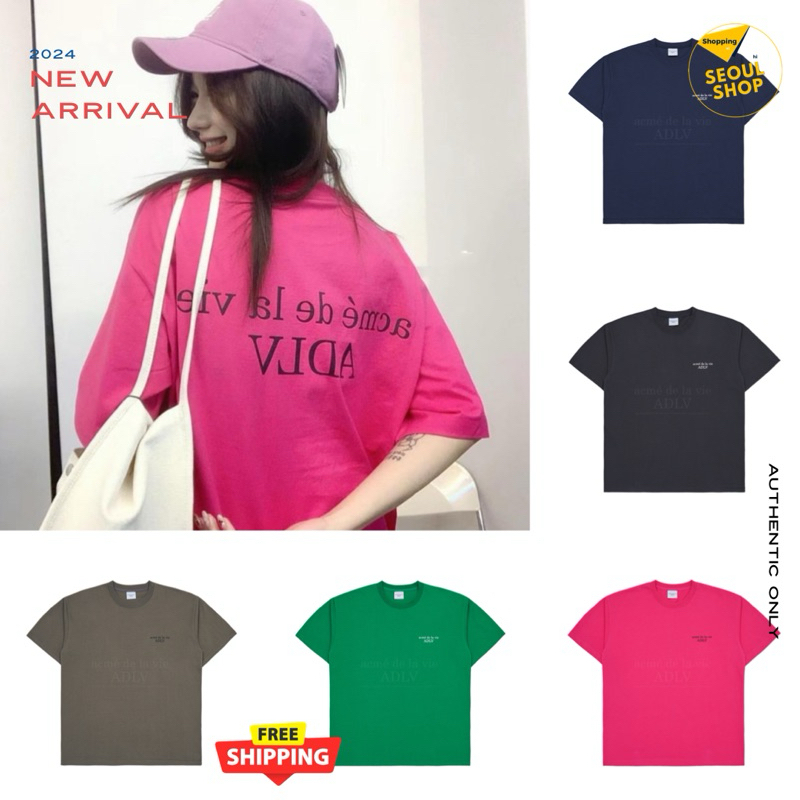 (พร้อมส่ง) เสื้อยืด ADLV ของแท้ % BASIC LOGO TSHIRT