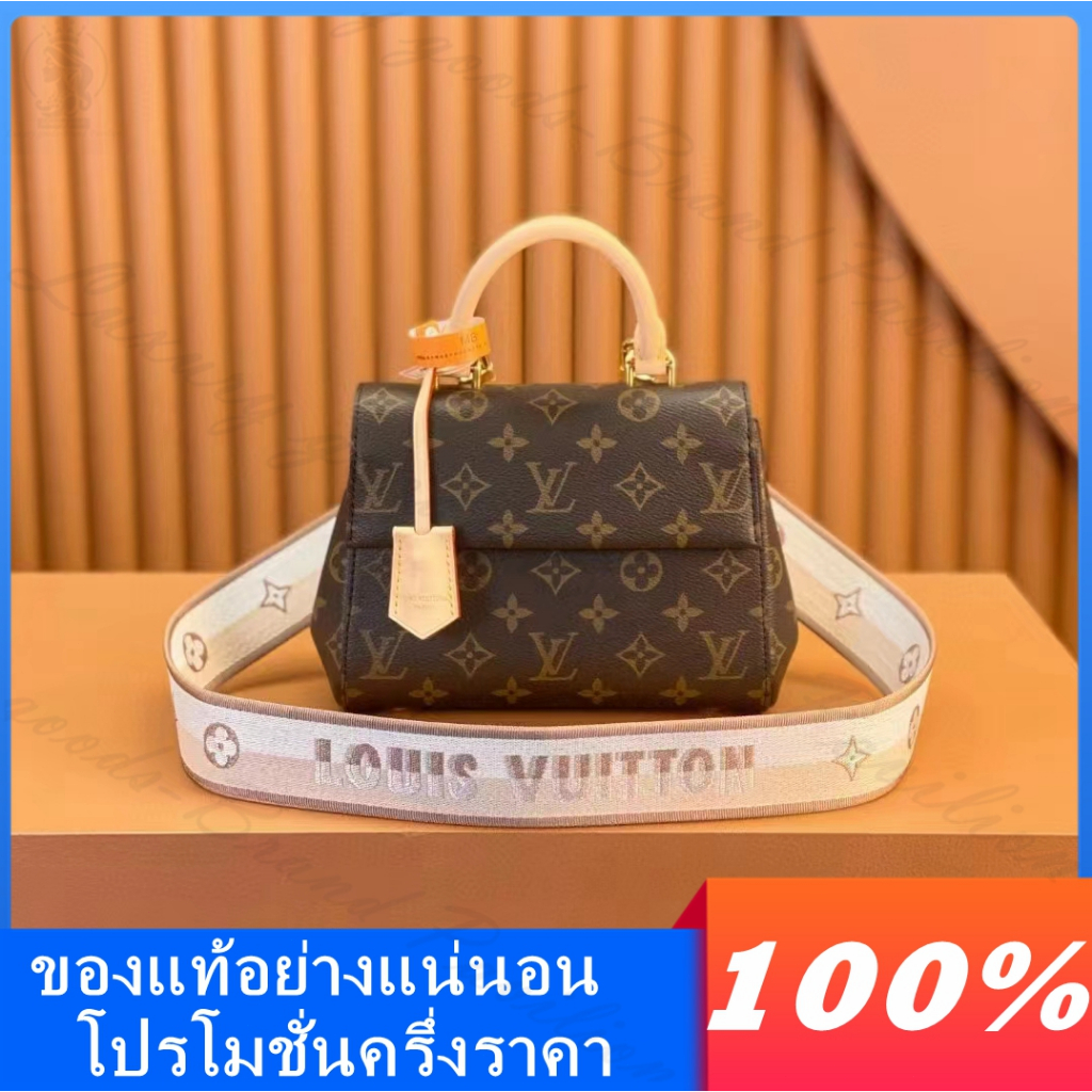 👜Louis Vuitton, classic, CLUNY, mini, กระเป๋าถือ, กระเป๋าสะพายข้าง, แท้💯