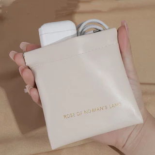 kingshopping(PQB919）กระเป๋าสตางค์ หนัง PU แบบพกพา พร้อมฝาปิดในตัว สําหรับใส่เหรียญ ลิปสติก เครื่องสําอาง