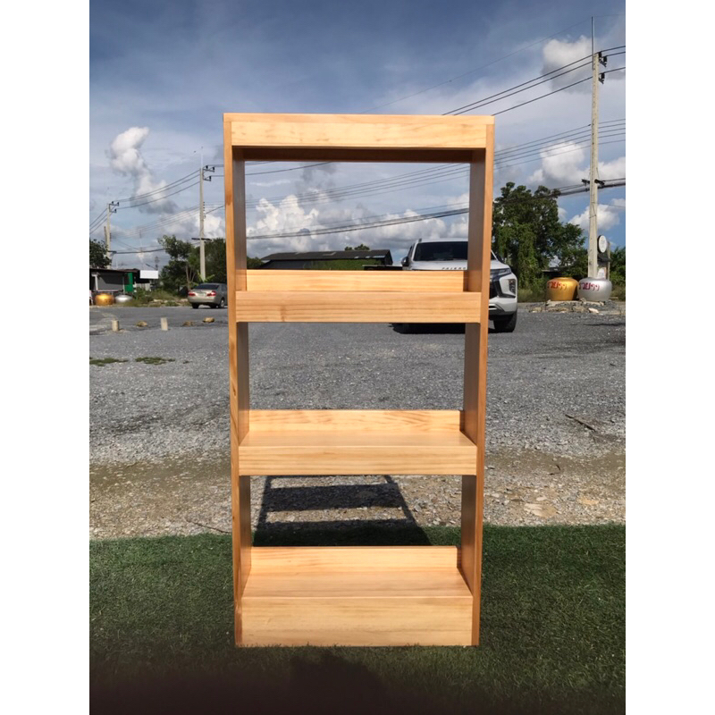 ชั้นวางโหลปลากัด 3 ชั้น แนวตรง วางโหลขนาด 4”x4”x8” จำนวน 12 ใบ ต้องการขนาดอื่นสั่งทำได้ครับ