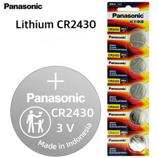 ถ่านPanasonic CR2430 Lithium 3V แผงบรรจุ5ก้อน BB**