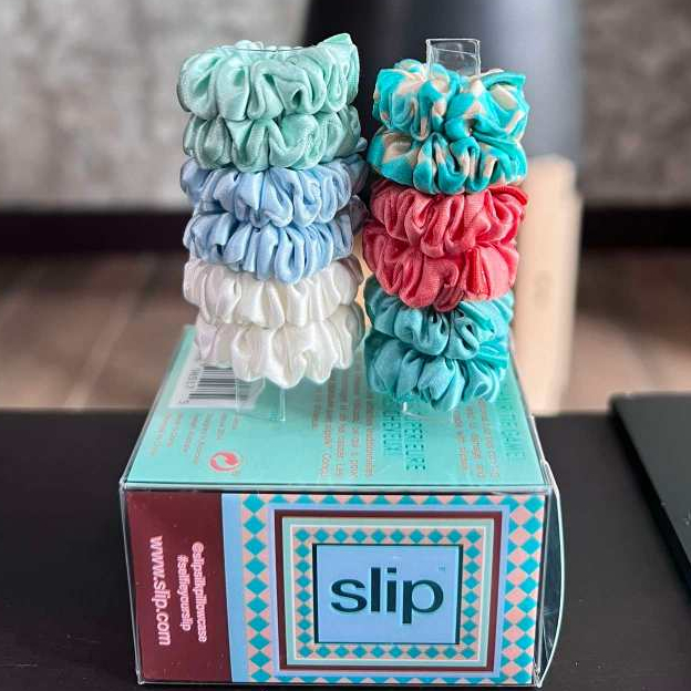 คอลใหม่ล่าสุด ยางรัดผม Slip รุ่น Minnie เซ็ตสี SEASIDE MINNIE SCRUNCHIES.