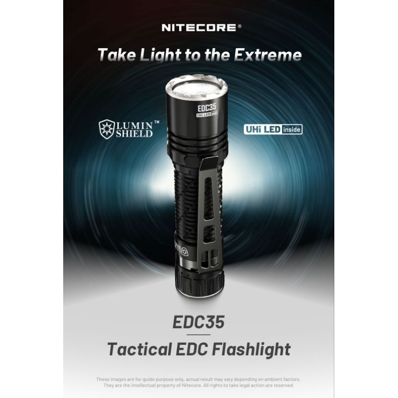 ไฟฉาย Nitecore EDC35 5000 Lumen Rechargeable EDC Flashlight : สินค้ารับประกัน 1 ปี