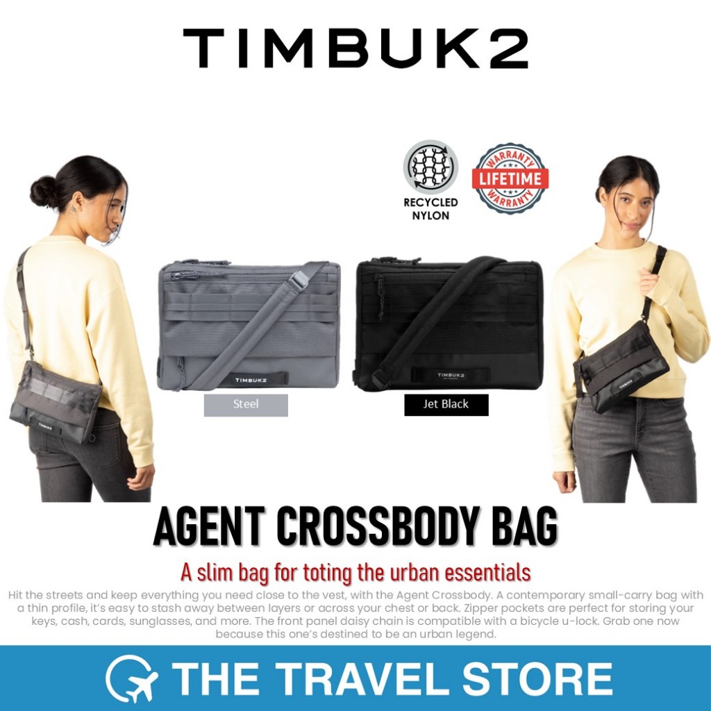 Timbuk2 AGENT CROSSBODY BAG | A slim bag for toting the urban essentials กระเป๋าสะพายข้าง