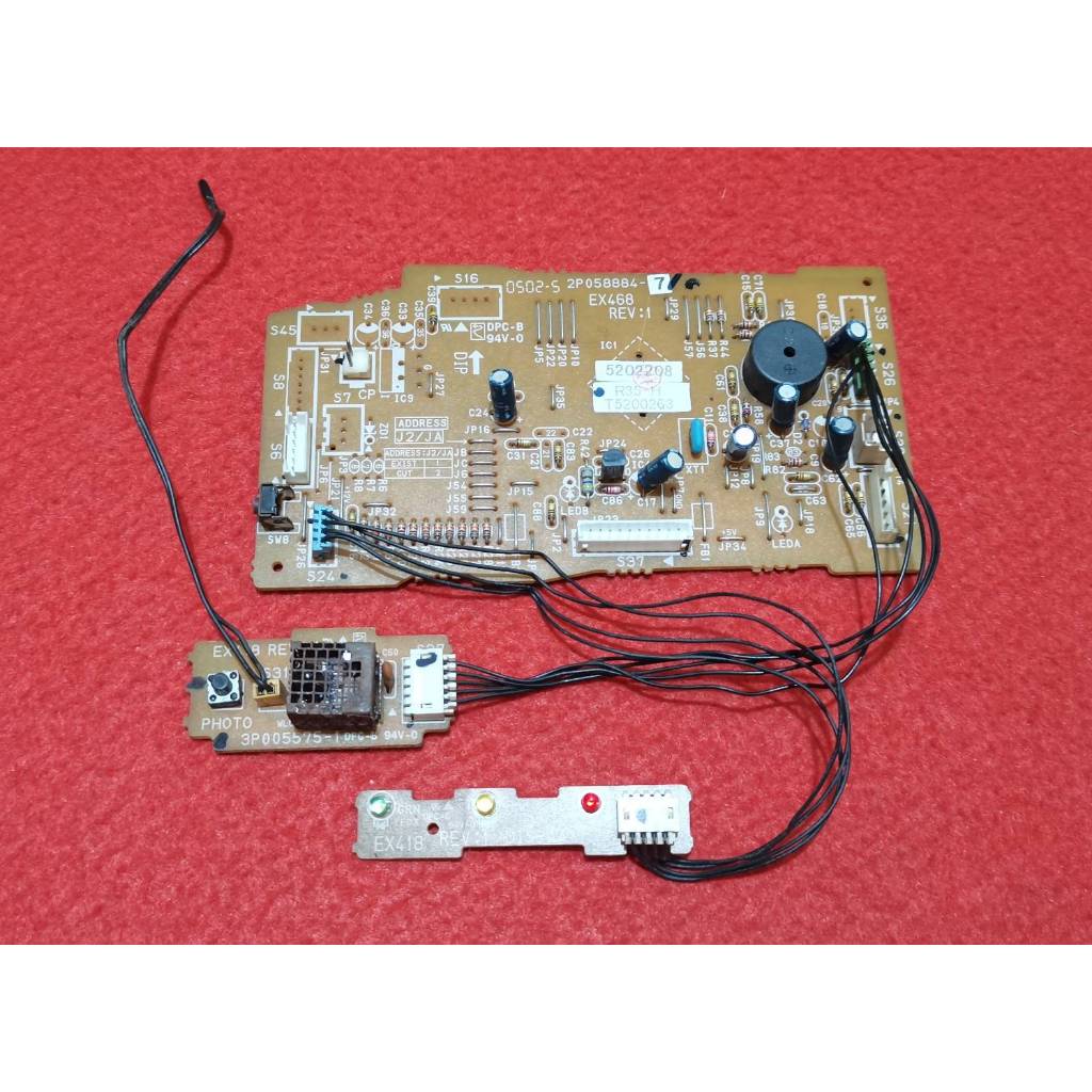 ชุด​คอนโทรล​+ชุด​รับ​รีโมต​แอร์​ยี่ห้อ​TRANE​เทรน​พาร์ท​ที่​ใช้​งาน​2P058884-7/EX468(แท้​ถอด)​