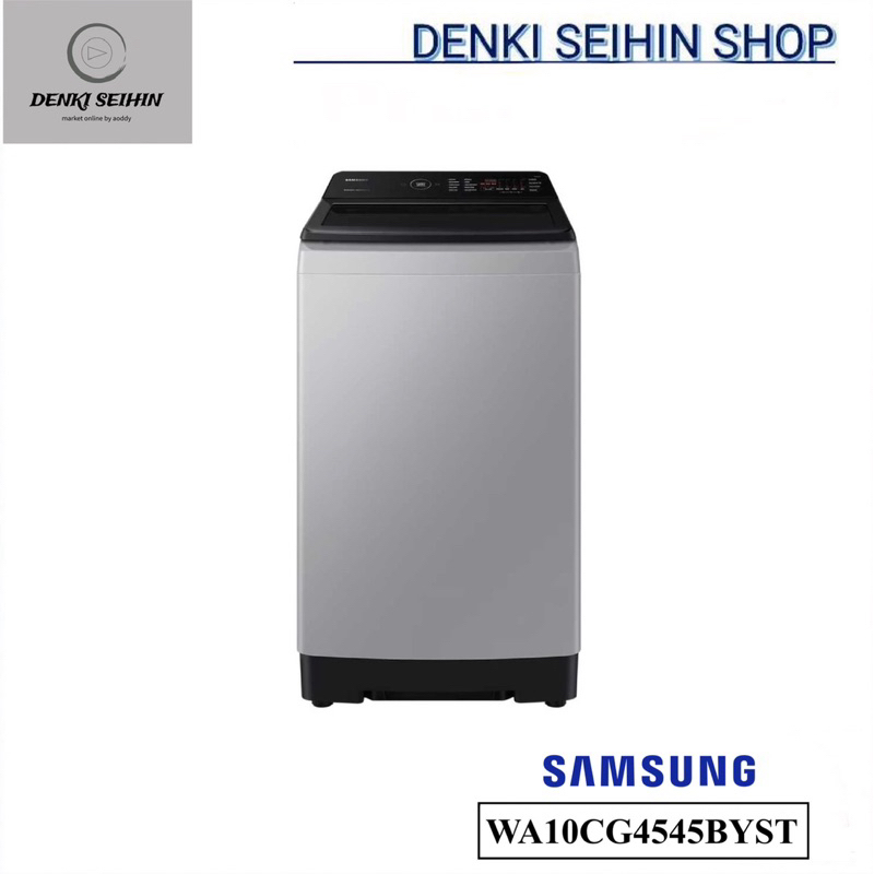 Samsung เครื่องซักผ้าฝาบน 10 กิโล WA10CG4545BYST พร้อมด้วย Ecobubble™ และเทคโนโลยี Digital Inverter,