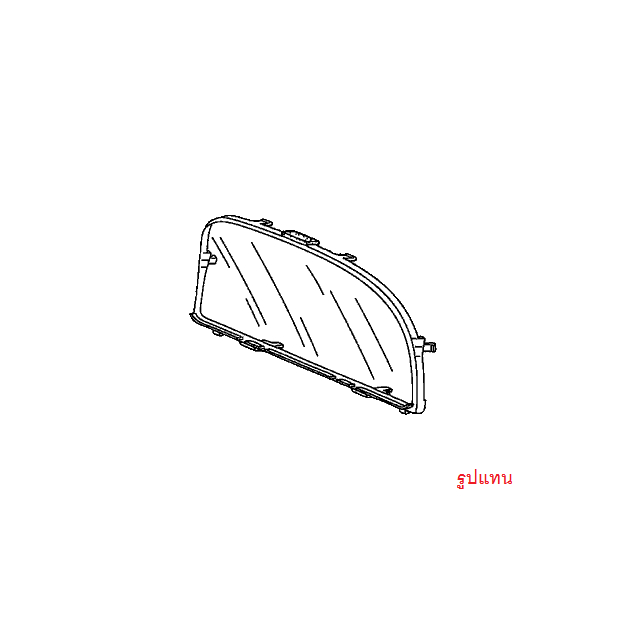 อีซูซุ NKR 55 กระจกหน้าปัทม์ พลาสติกหน้าปัทม์ กระจกเรือนไมล์ พลาสติกเรือนไมล์ ครอบเรือนไมล์ อีซูซุ n