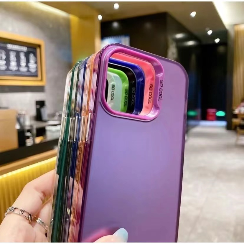 เคส สีพื้นเงา So CooL สำหรับ รุ่น Realme Note50 Note60 C61 C51 C53 C63 ฝาหลัง กันกระแทก สีสวย