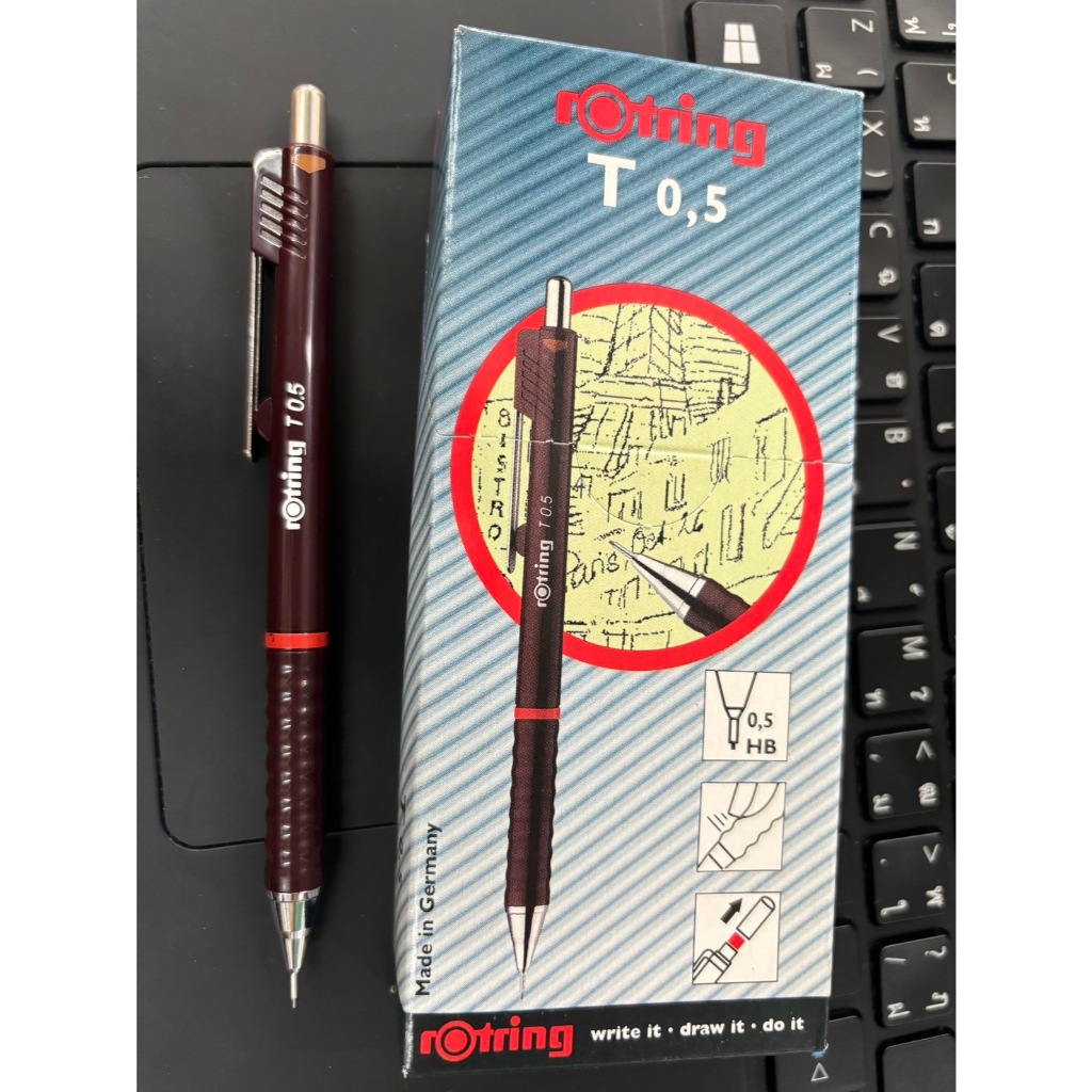 ROTRING ดินสอกด Rotring tikky  รุ่นเก่าสีน้ำตาล ขนาด 0.5มม.