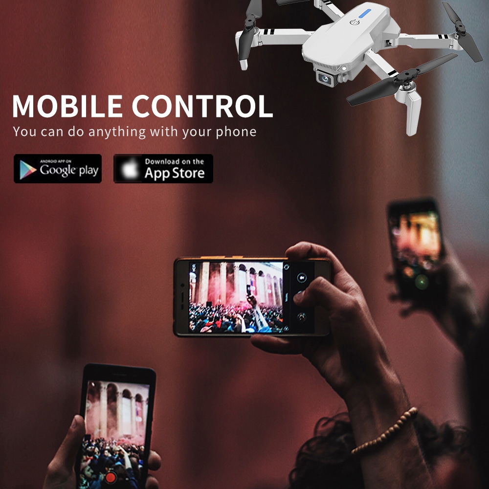 🔥 ของเล่นโดรน E88 Pro DRON โดรมบังคับ รายการโดรน UAV 4K  Proal Professional Aerial Drones  ถ่ายภาพ