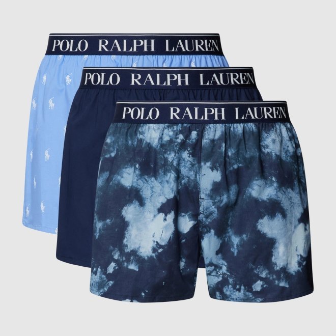 POLO RALPH LAUREN STRETCH COTTON BOXER 3-PACK #บ็อกเซอร์