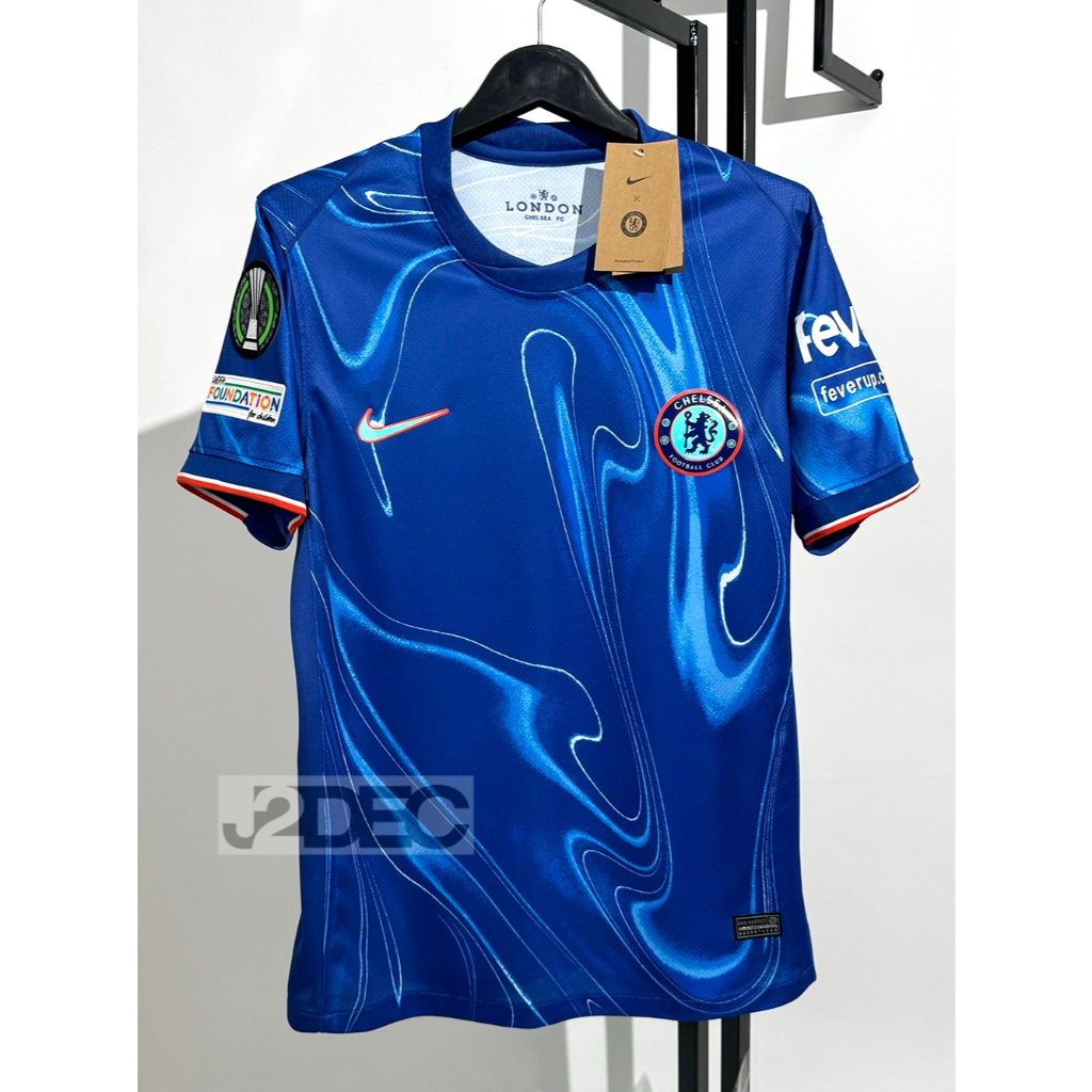 ใหม่ล่าสุด!! เสื้อฟุตบอลทีม เชลซี Home ชุดเหย้า 3A เกรดแฟนบอล ปี 2024/25 ฟลูออฟชั่นพร้อมอาร์มและเบอร์ชื่อนักเตะในทีม UEC