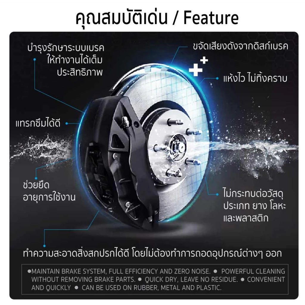 สเปรย์ขจัดคราบน้ำมัน SUMO น้ำยาขจัดน้ำมัน ล้างห้องเครื่อง ล้างเบรค ทำความสะอาดเบรค ซูโม่ SB+ thumbnail 4