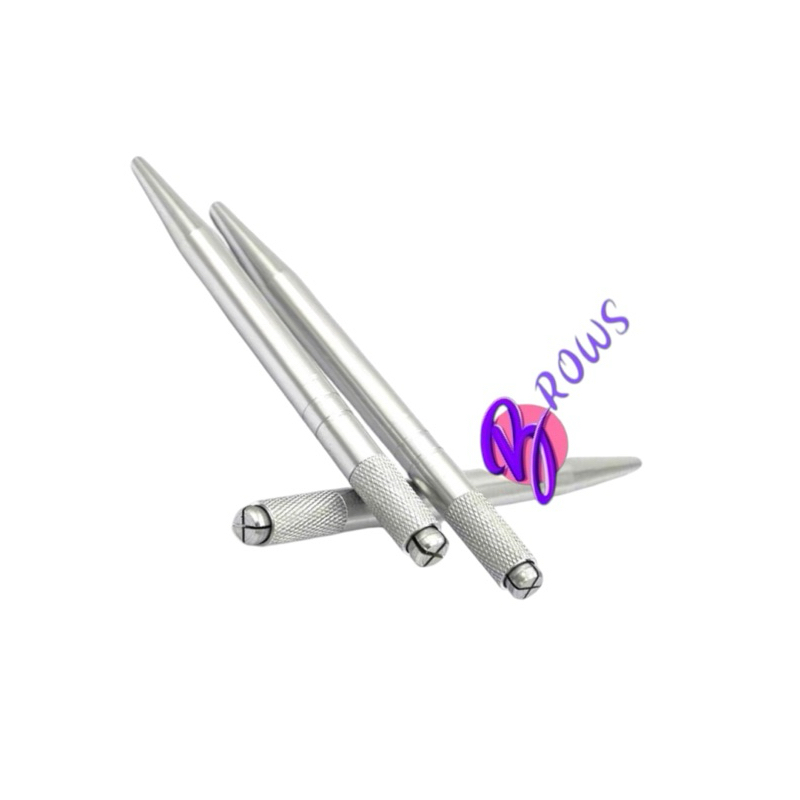 ด้ามเพ้น ด้ามเพ้นคิ้ว ปากกาเพ้นคิ้ว สีเงิน ด้ามทำคิ้ว3D