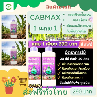 CABMAX แคลเซียมโบรอน (ซื้อ 1 แถม 1) สูตรเข้มข้น ธาตุอาหารพืช ติดดกผลไม่แตก (C=2)
