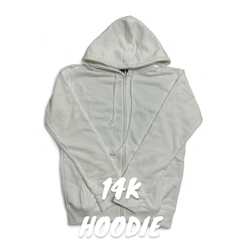 เสื้อฮู้ดเปล่าสีขาว HOODIE สีขาว