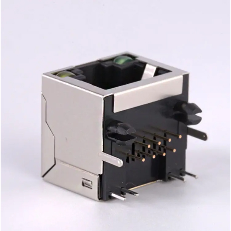 ซ็อกเก็ตเชื่อมต่อเครือข่ายอีเธอร์เน็ต มีไฟ Lan Rj45 8P 8C รูปที่ 5