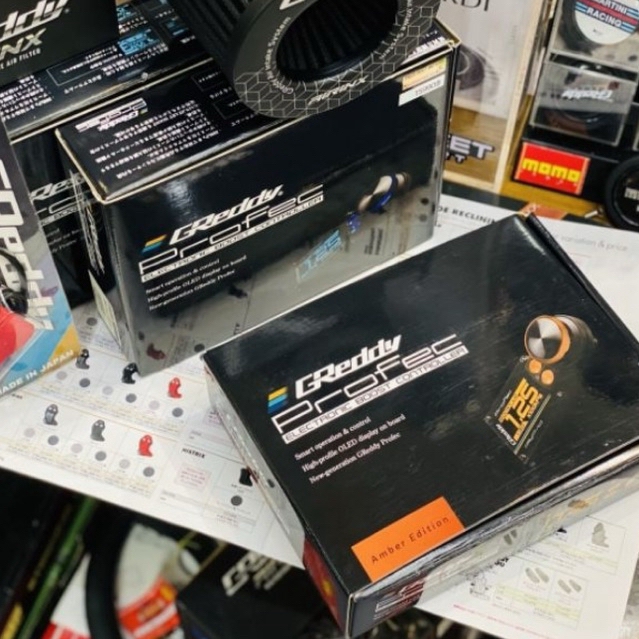 ปรับบูสไฟฟ้า Greddy Newprofec profec Orange Amber Edition แท้ รุ่นจอส้ม เกจ ปรับบูช รถยนต์ เกรดดี้ adjust electric boost