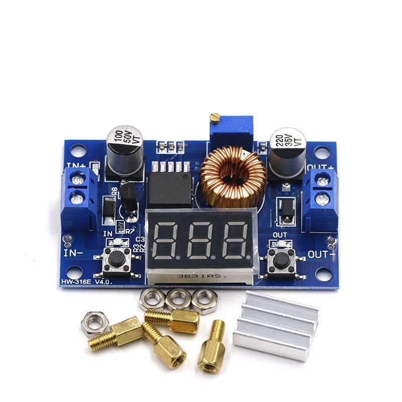 ตัวลดแรงดันไฟ XL4015 E1 DC-DC Stepdown BUCK Converter Module DC 4-38V 75W 5A