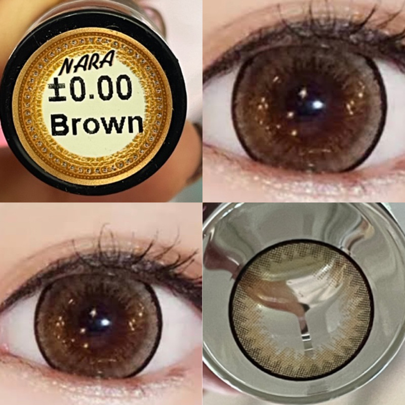 WINK Nara/Lila คอนแทคเลนส์สี Brown/gray ตาโต ลายขายดี มีค่าสายตา