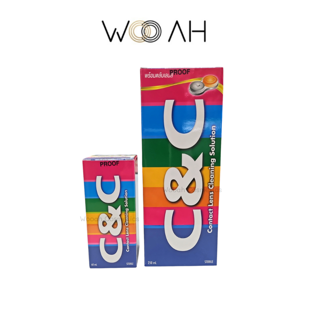 น้ำยาล้างคอนแทคเลนส์ C&C Contact Lens Cleaning Solution 60ml / 250ml