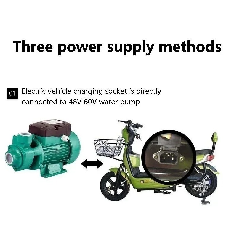 ปั้มหอยโข่งบัลเลส รุ่น QB-60 230W 24VDC Solar Pump ปั๊มแบตเตอรี่ Taineng Yang ไหลสูงสูง