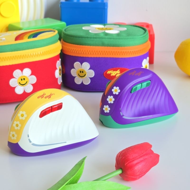 ( พร้อมส่ง ) Wiggle Wiggle x ABKO Vertical Mouse เมาส์ทรงตั้ง ช่วยลดความเมื่อยล้าจากการจับเม้าส์