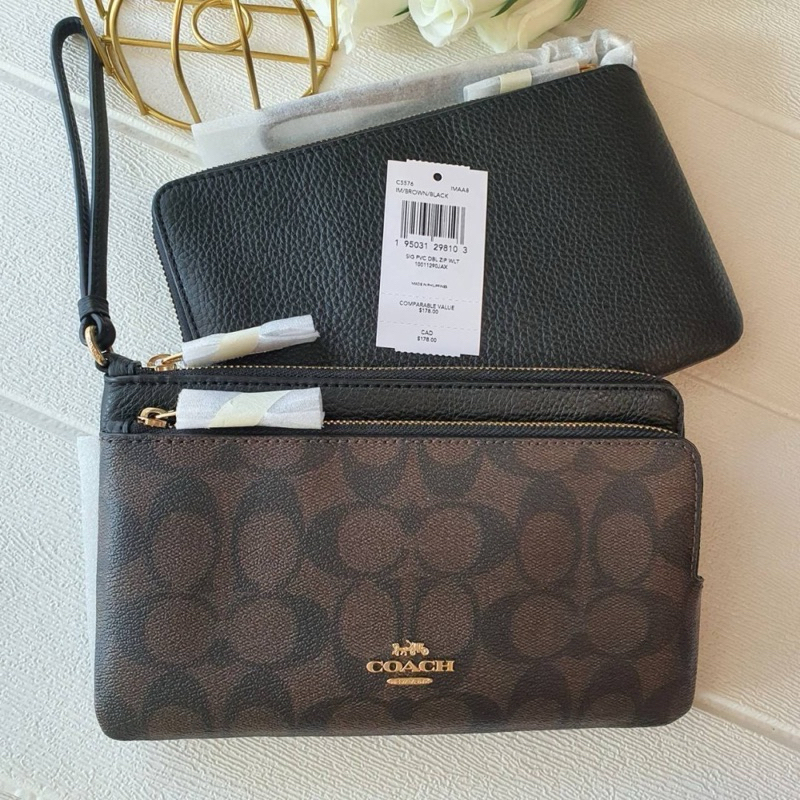 COACH C5576 DOUBLE ZIP