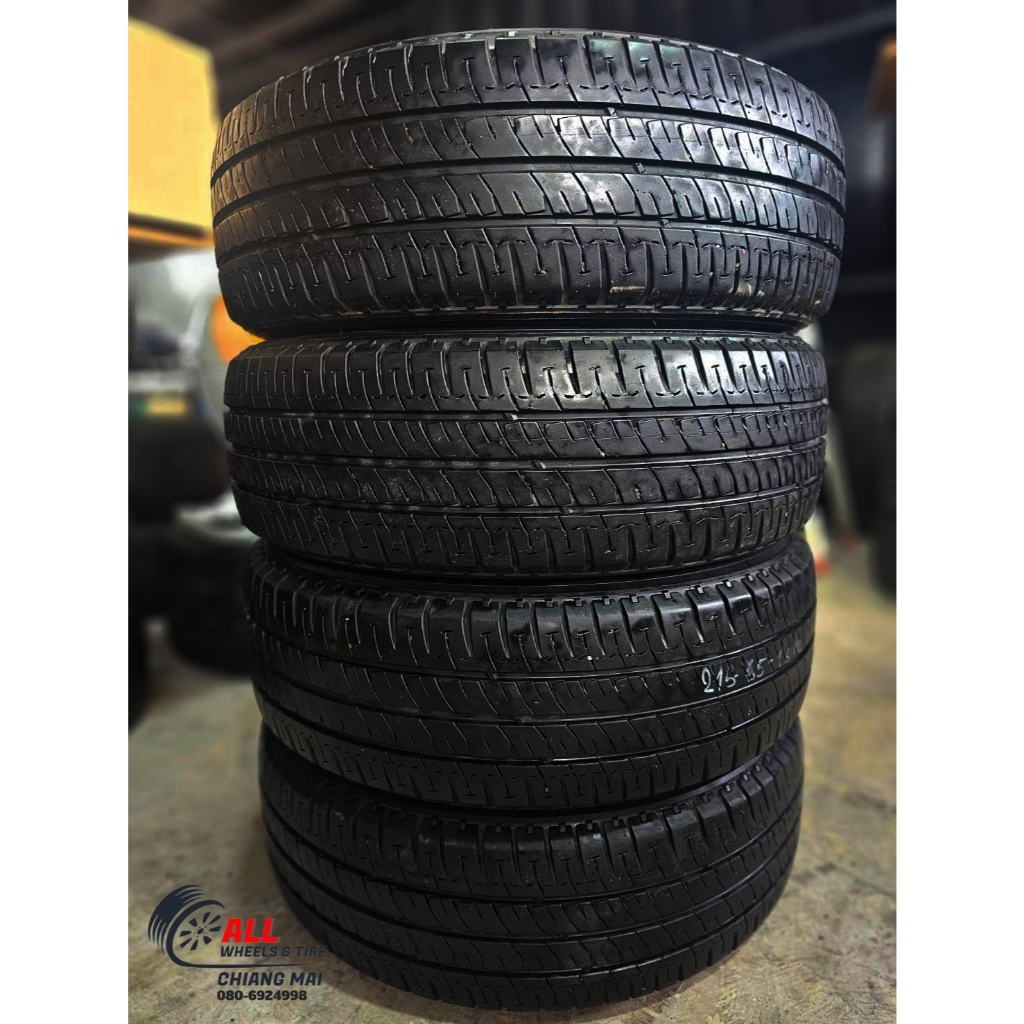 ยาง Michelin รุ่น Agilis ขนาด 215/65 R16 ปี 23 (จำนวน 1 คู่ 2 เส้น) ผ่านการใช้งาน วิ่งมา 9,xxx กม.