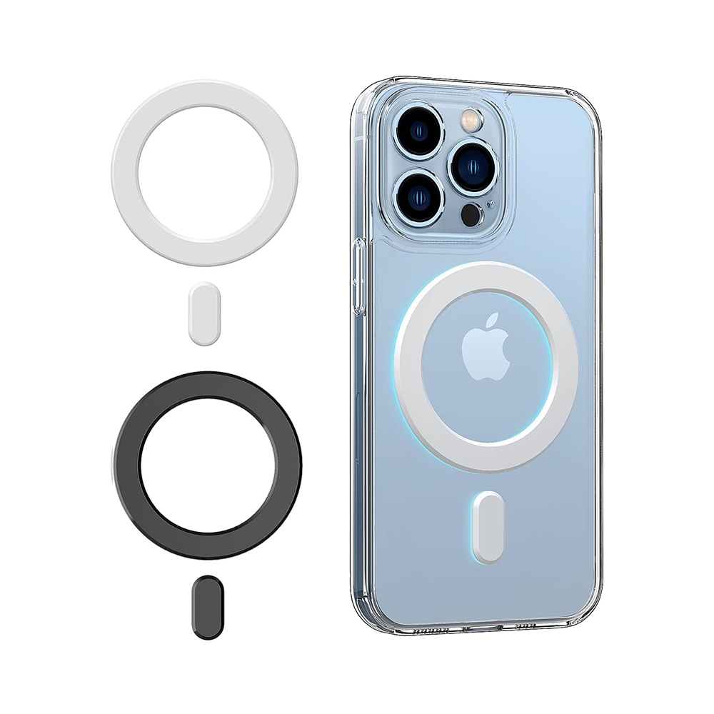 Magsafe Ring Sticker  แผ่นสติกเกอร์แหวนเหล็ก โลหะ รองรับที่ชาร์จไร้สาย สําหรับติดรถยนต์