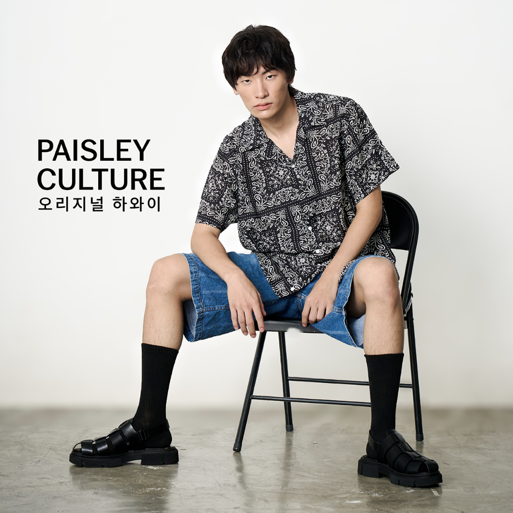 Shirtoria Hawaii เสื้อเชิ้ตผู้ชายแขนสั้น non iron ลาย paisley culture