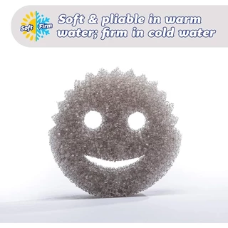 Scrub Daddy Grey Style Collection FlexTexture Scrubber สครับแด๊ดดี้ ใยขัด ขจัดคราบ สีเทา 1 piece