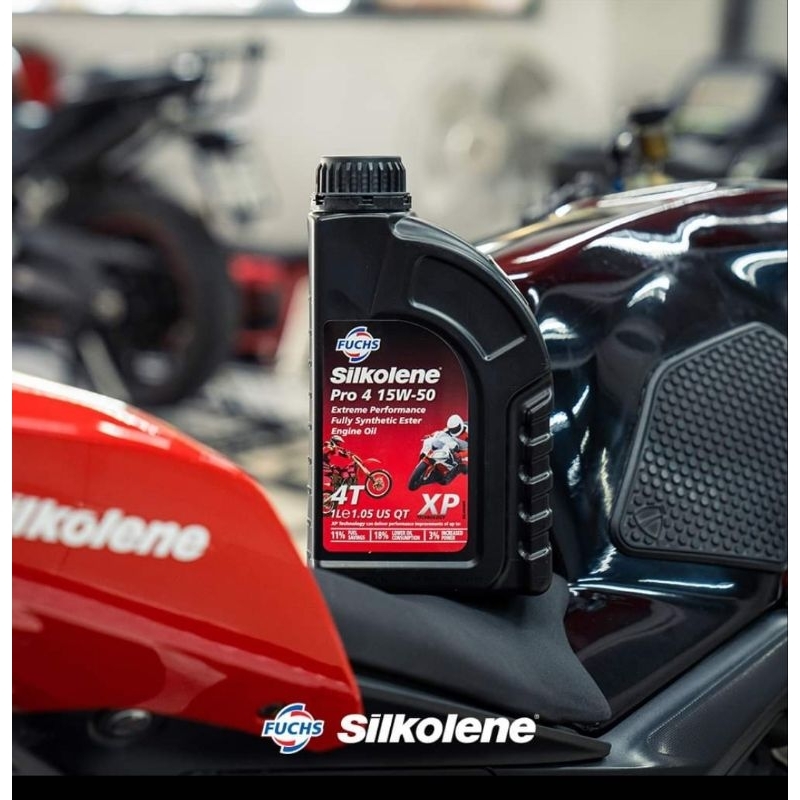 น้ำมันเครื่อง มอเตอร์ไซค์ FuchsSilkolene Pro4 XP Ester Based Fully Synthetic
