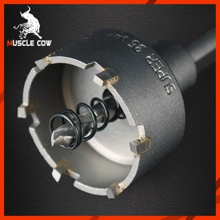 Muscle Cow โฮลซอคาร์ไบด์ โฮลซอเจาะเหล็ก ขนาด 14-65mm. แบบเจาะลึก เจาะเหล็ก สแตนเลส อลูมิเนียม ดอกโฮลซอ แข็งแกร่ง คม