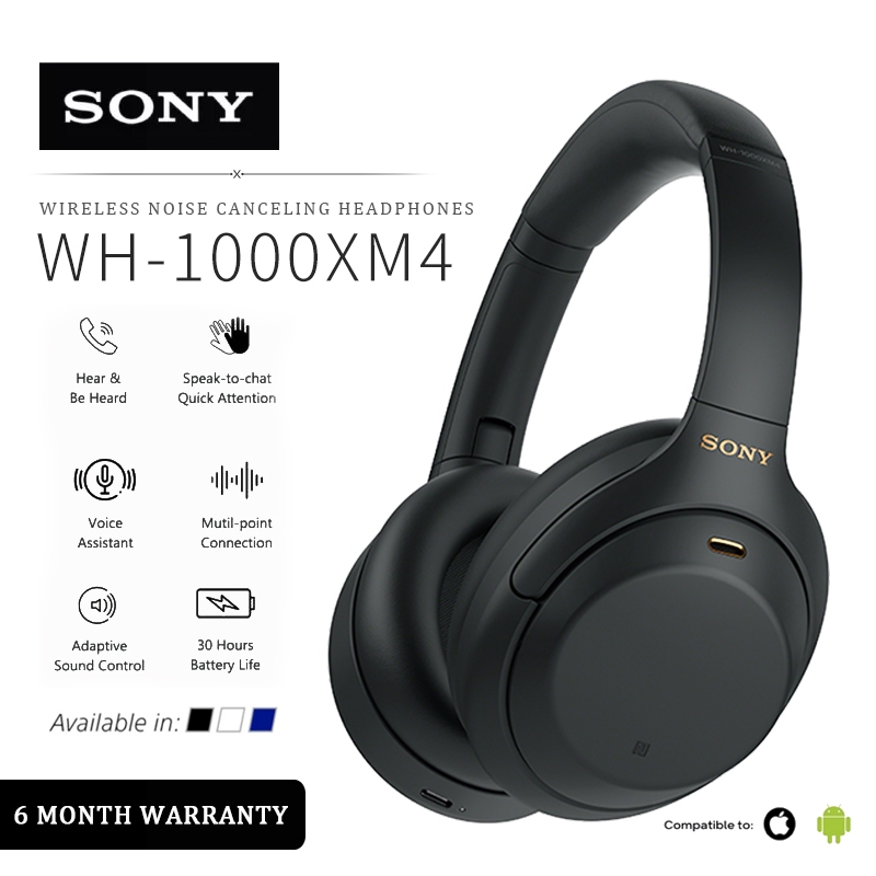 ORI WH-1000XM4 Bluetooth Headphones หูฟัง Bluetooth ไร้สาย with Mic Headphones Gaming หูฟังเบสหนักๆ Wirelessลดเสียงรบกวน